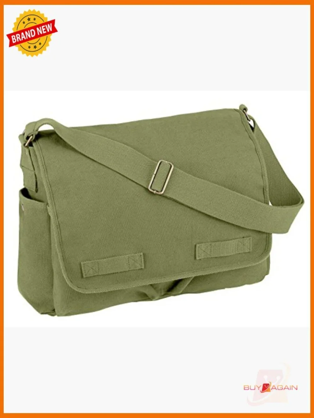 Classic Canvas Messenger Bag – Heavy Duty Shoulder Bag